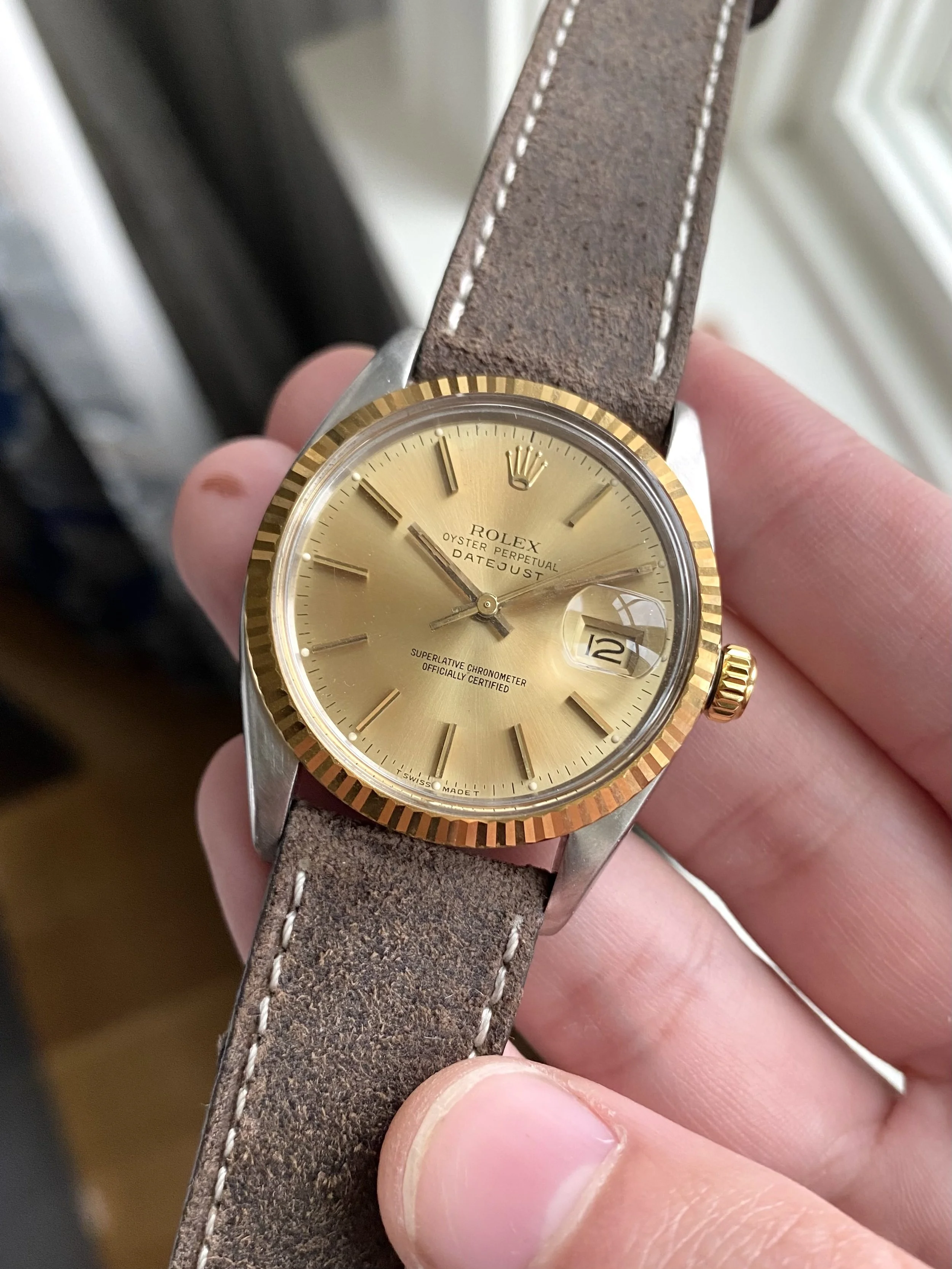 Datejust ii 2025 leather strap